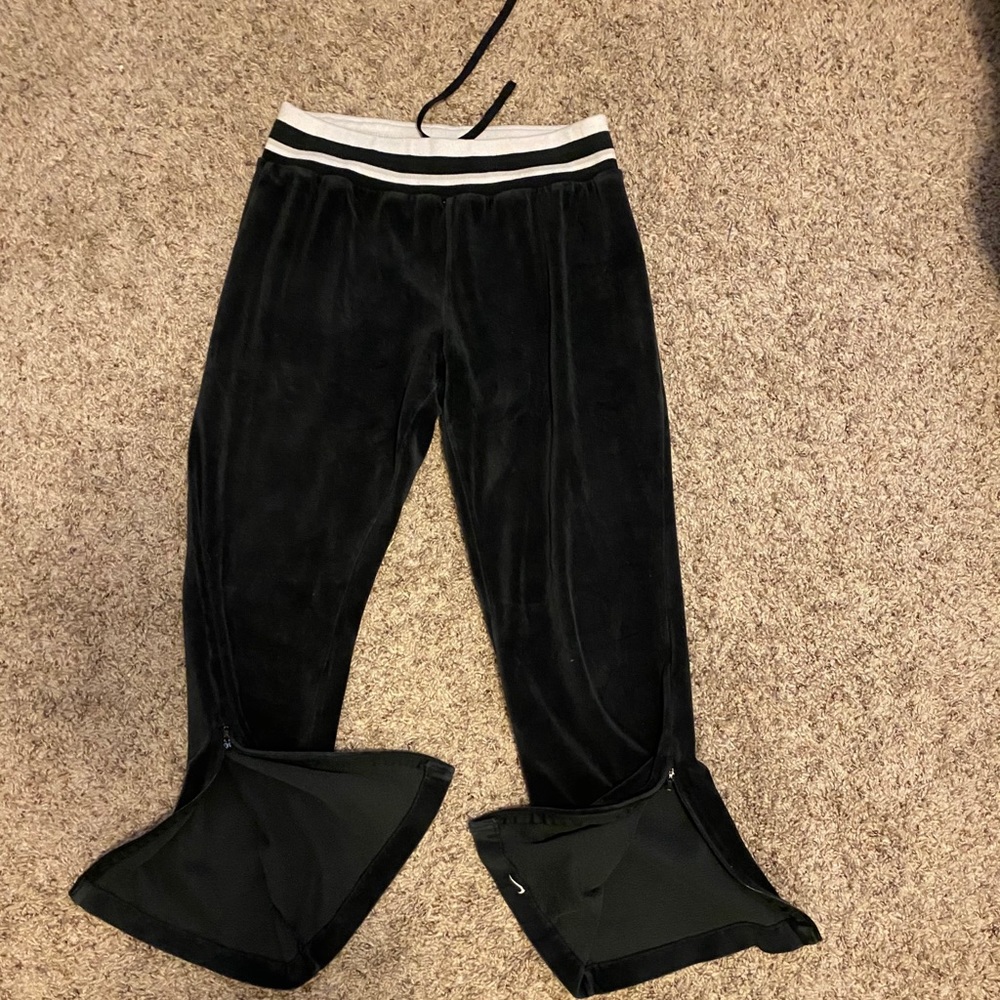 Vintage Nike Velour Black & White Pants